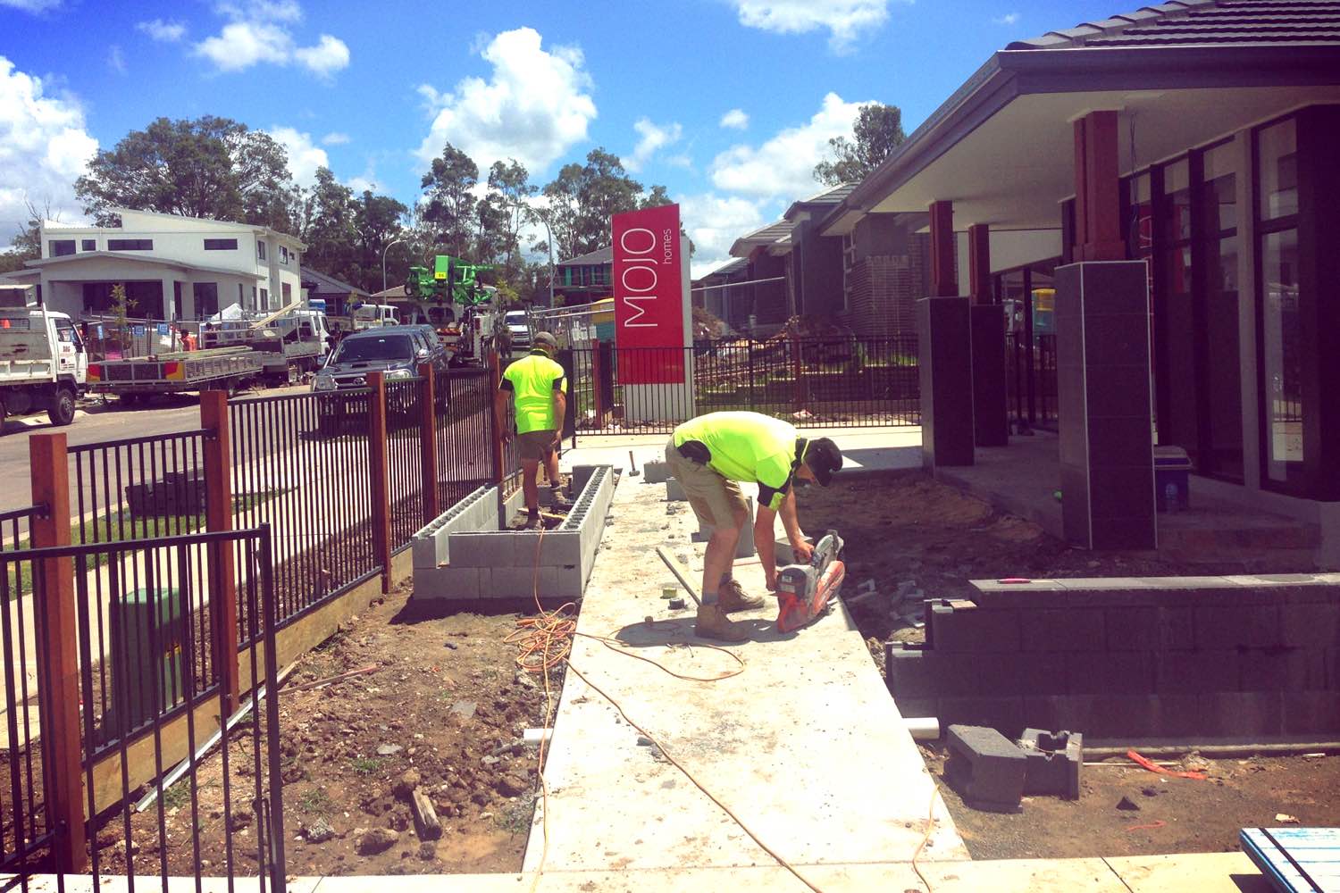 Jake Boulsover and his team completed the landscaping at MOJO Homes' display home in Thornton